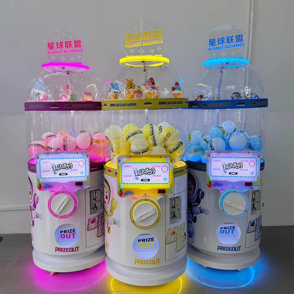 Professional Durable Metal & Plastic Gashapon Vending Machine Coin-Operated Twisted Capsule Toy for Kids' Amusement Gift Cabinet