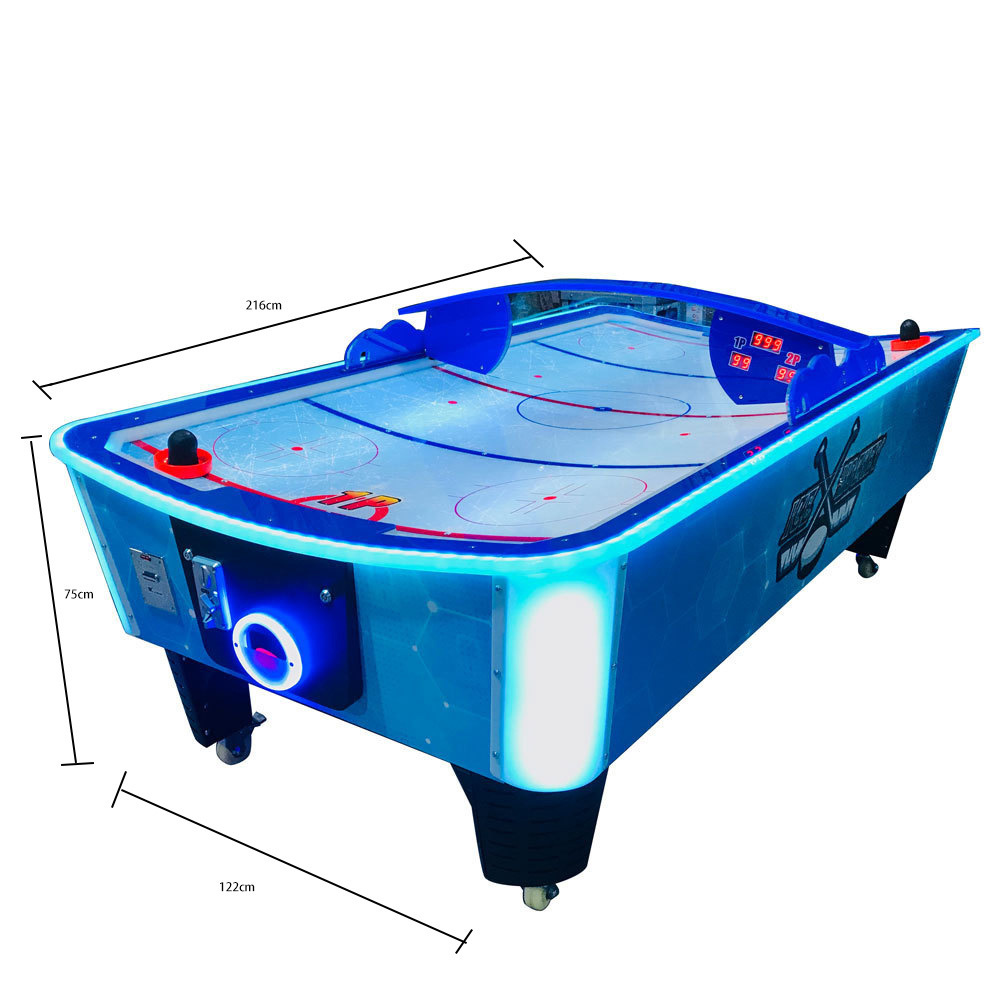 Curved Curvestick Classic Coin-Operated Air Hockey Game Machine Customizable Wooden Metal Design Indoor Sports Skill English