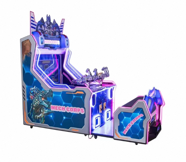 2-Player Coin-Operated Laser Shooting Video Arcade Simulator for Kids English Language 220V Amusement Game Center Machine