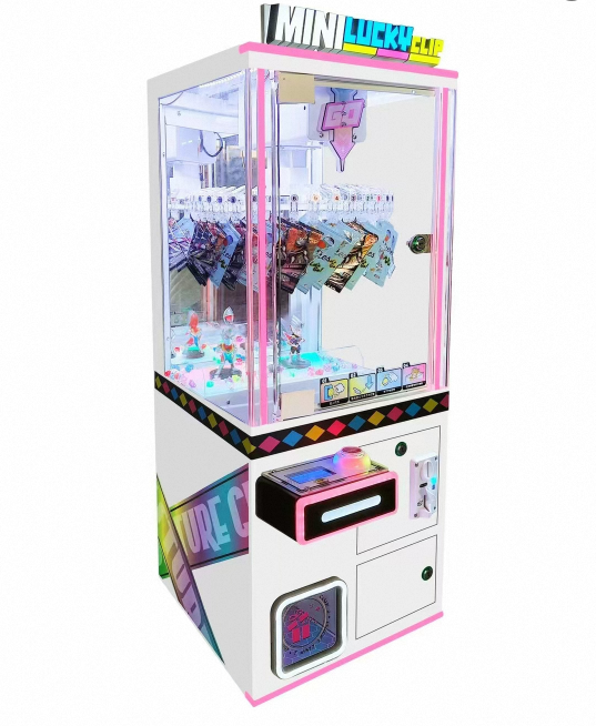 220V Mini Claw Machine Coin Pusher Lucky Star Crazy DIY Toy Game with Automatic Prize Cutting