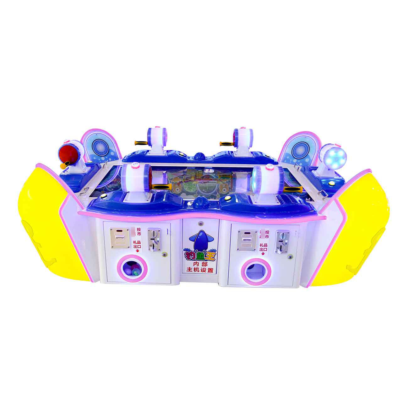 6 Players Children Coin Pusher Fishing Arcade Game Machine Hot Selling Electronic 220V Fish Game for Kids