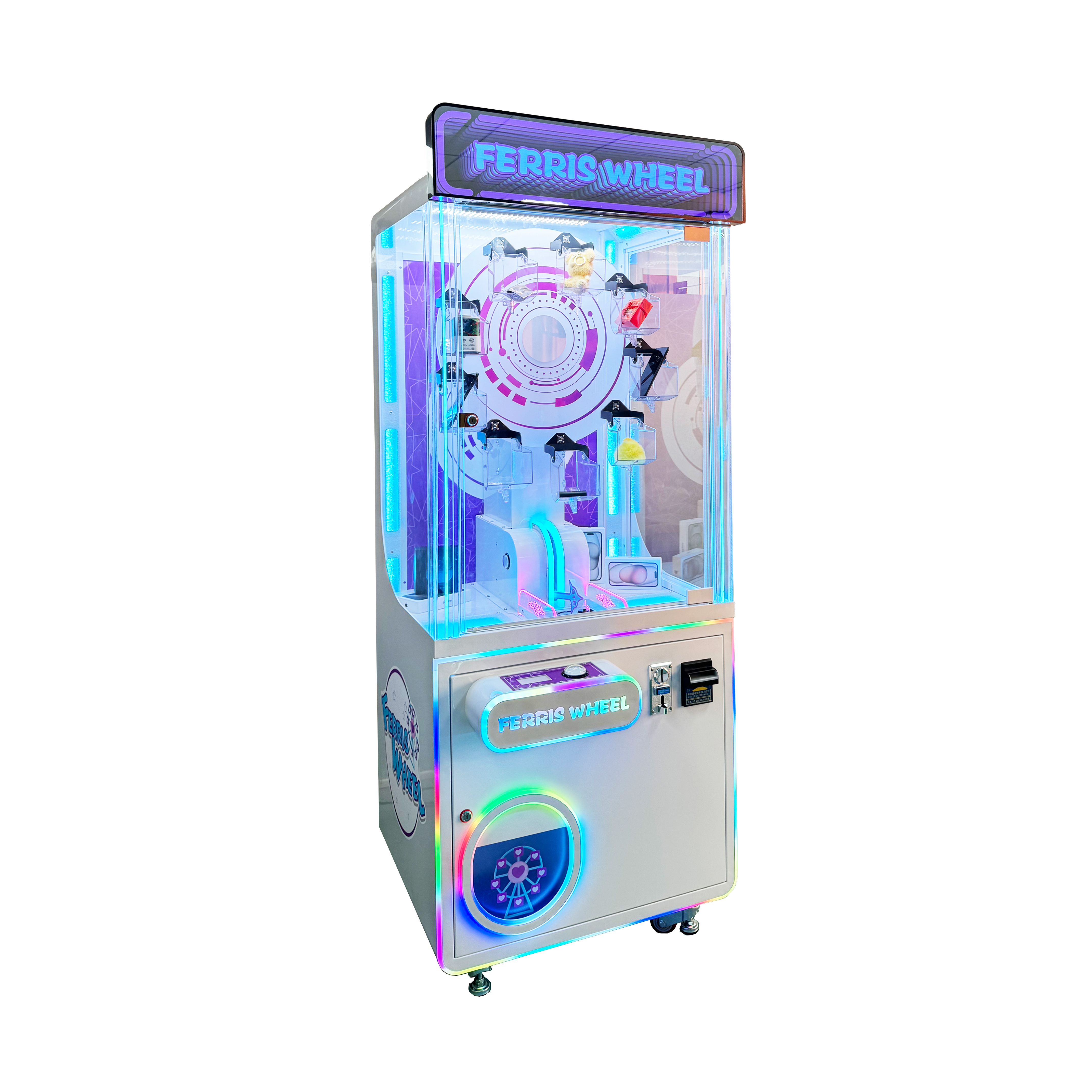 220V Coin-Operated Arcade Crane Machine 1-Year Warranty Wooden Metal Toy Plastic Dolls Catcher Board Game Gift for Toy Hunters
