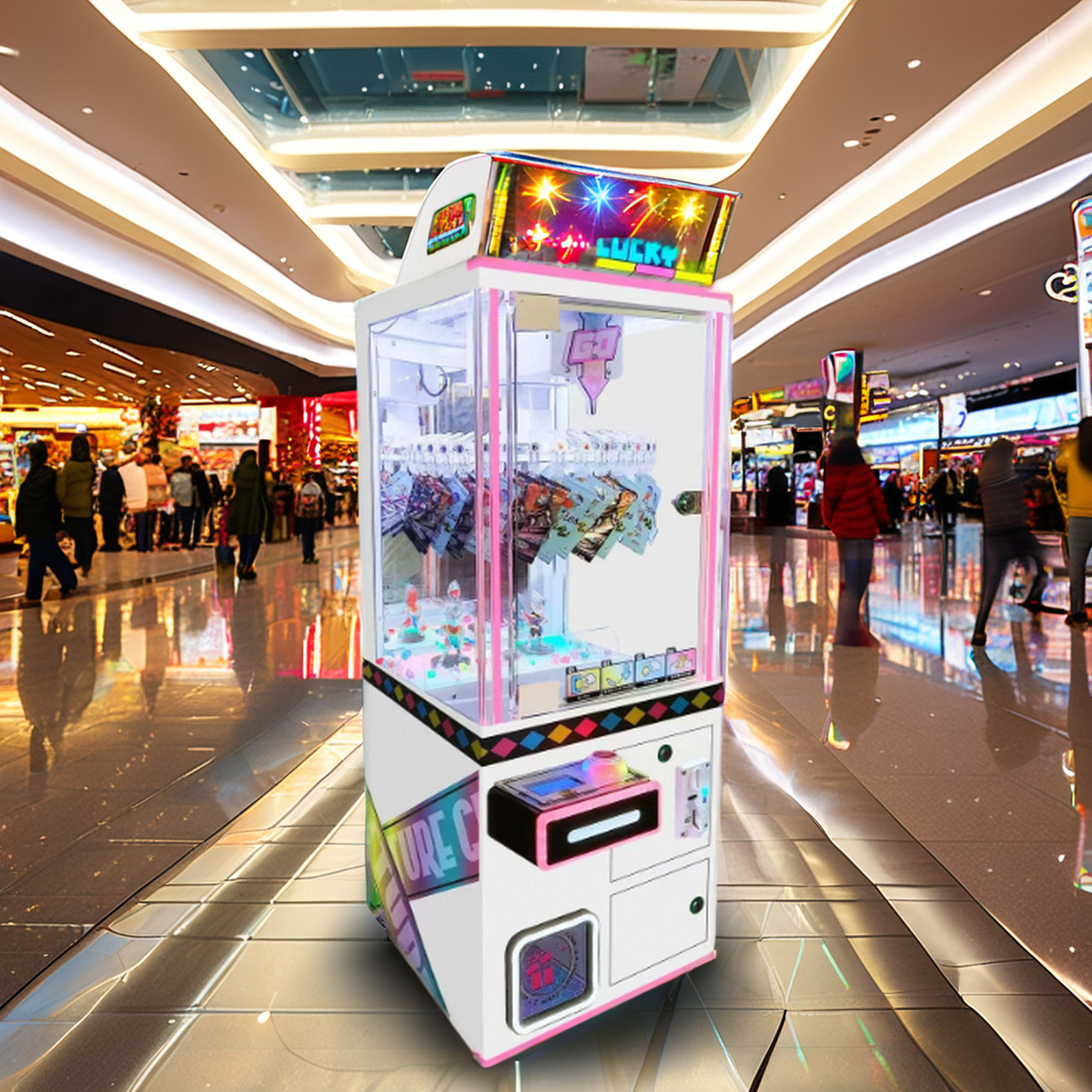 220V Mini Clip Machine Coin Pusher Game Board Lucky Star Amusement Toy Kids' Arcade Crane Automatic Prize Coin Operated Games