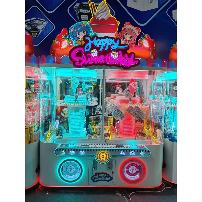Small Metal Happy Sweetbaby Prize Vending Machine Coin-Operated Arcade Games for Kids Snacks & Drinks Easy Win