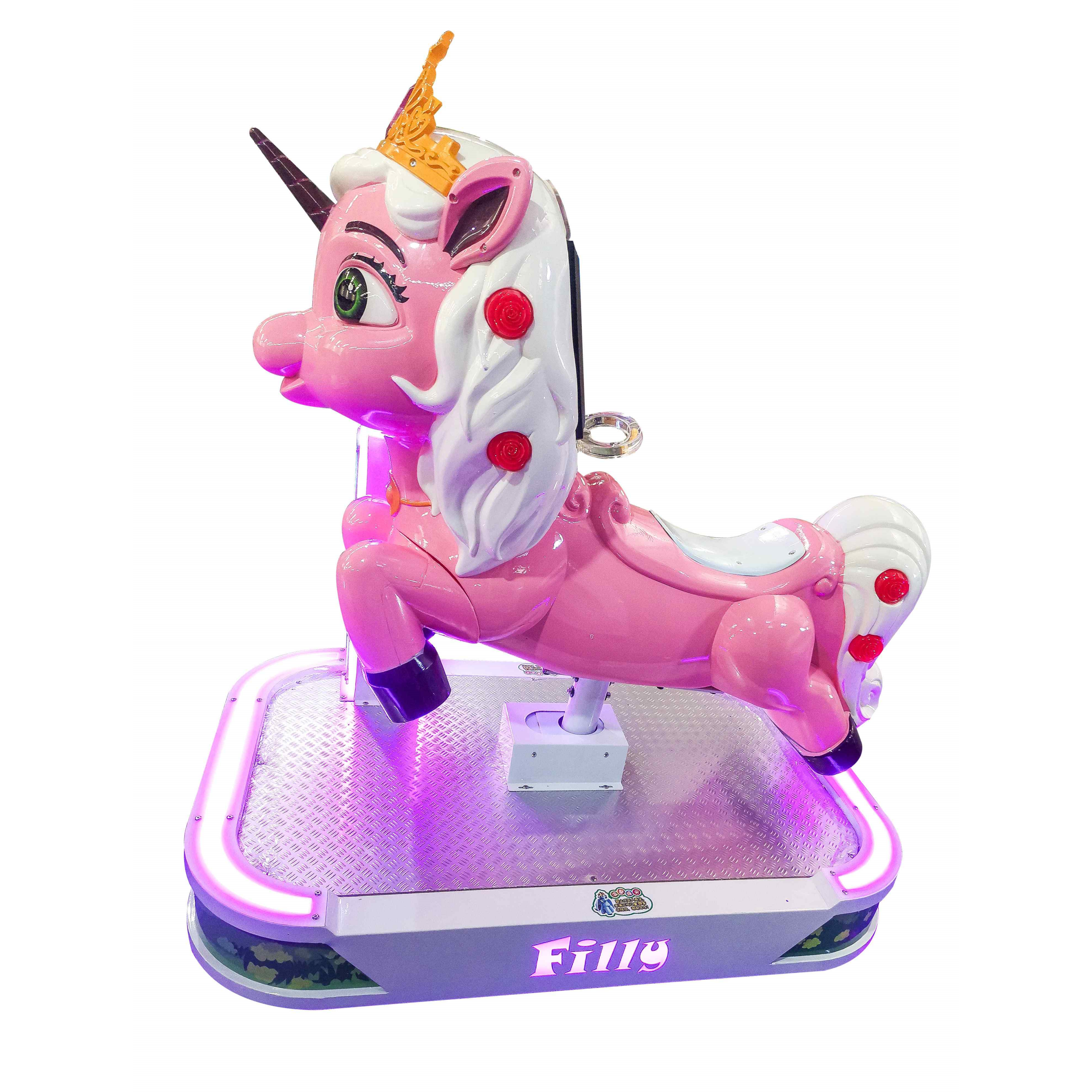Shopping Mall Park Children Rides Small Horse Coin Operated Game Machine Playground Music Kid Ride Game Machine