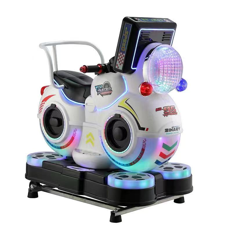 New Release 220V Kiddie Ride Motorcycle LED Screen Coin Operated Amusement Machine Durable Plastic Racing Arcade for Arcades