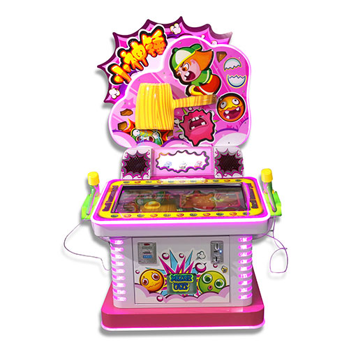 Kids Coin Pusher Arcade Machine Amusement Street Game Park Hitting Hammer 220v Voltage